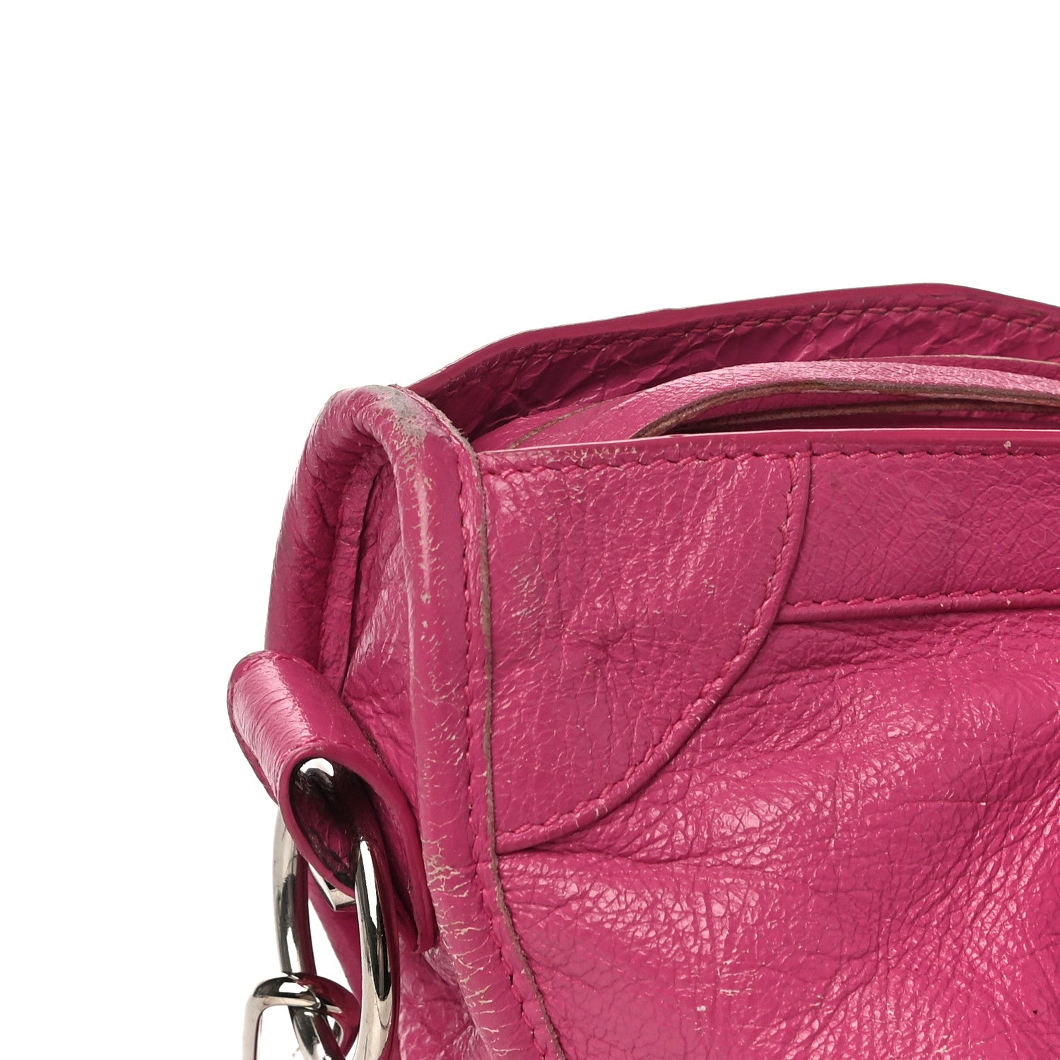 Balenciaga Agneau Classic Silver Hardware S City Rose Flamingo 16 of 18