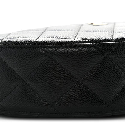 Chanel Caviar Quilted Other Shape With Chain Black 9 of 11