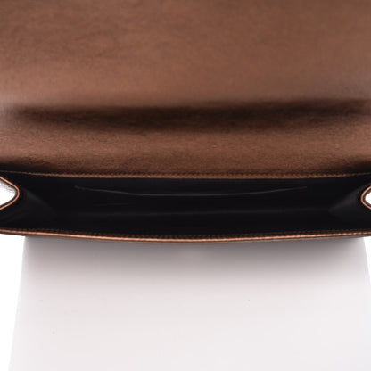 Saint Laurent Metallic Calfskin Monogram Large Belle De Jour Clutch Bronze 5 of 9