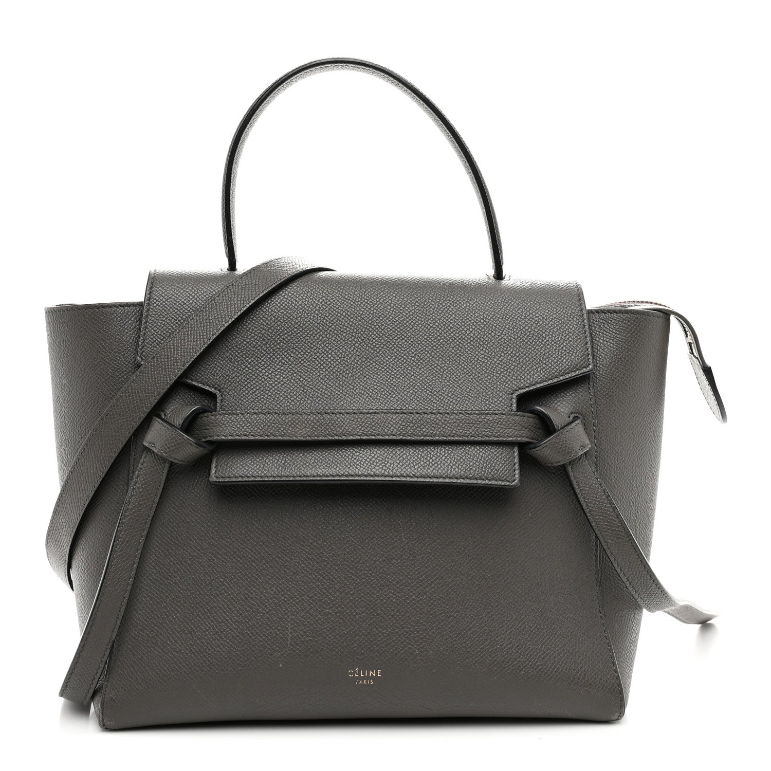 Celine Grained Calfskin Micro Belt Bag Grey 1 of 11