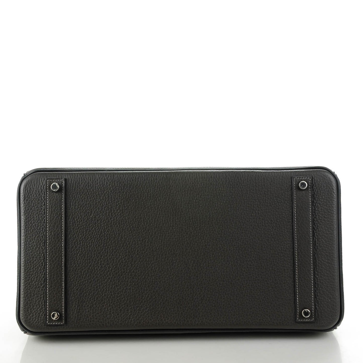 Taurillon Clemence Horseshoe Birkin 40 Black Graphite