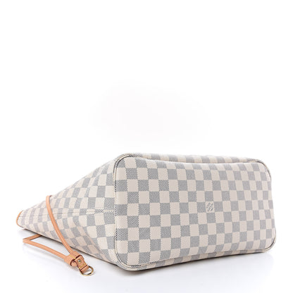 Louis Vuitton Damier Azur Neo Neverfull MM Rose Ballerine 4 of 10