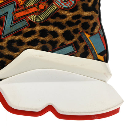 Christian Louboutin Neoprene Space Run Loubileo Donna Flat Sneakers 38 Multi 12 of 16