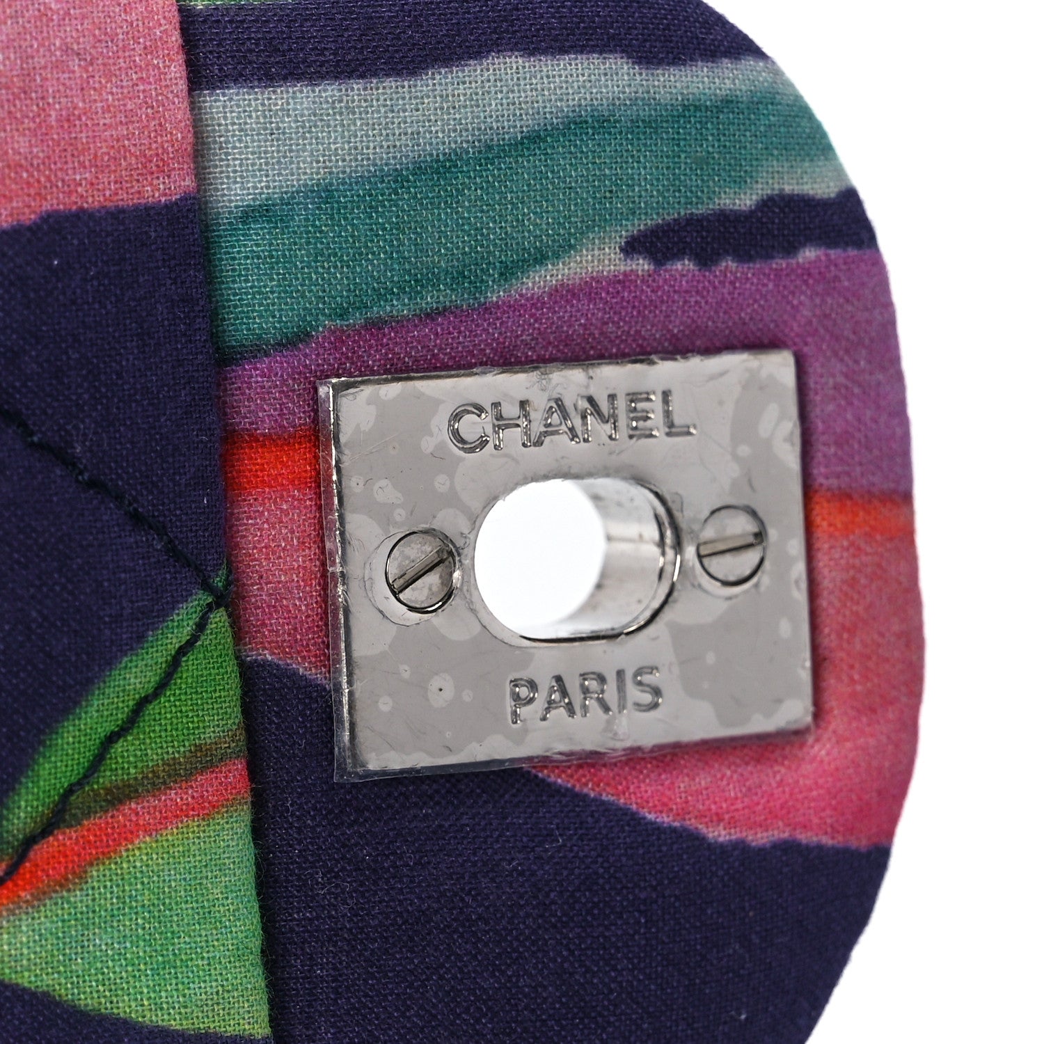 Chanel Canvas Quilted Jungle Jeans Flap White Multicolor 7 of 12