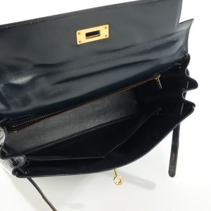 Hermes Box Kelly Retourne 28 Indigo 8 of 17