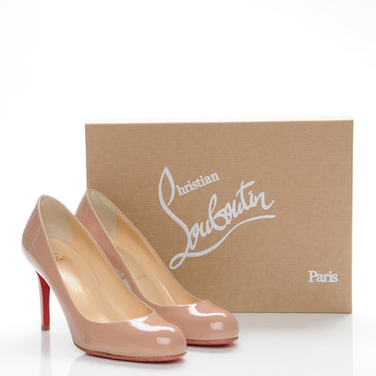 Christian Louboutin Patent Simple 85 Pumps 37 Nude 8 of 8