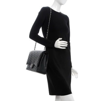 Chanel Caviar Quilted Maxi Double Flap Black 2 of 10