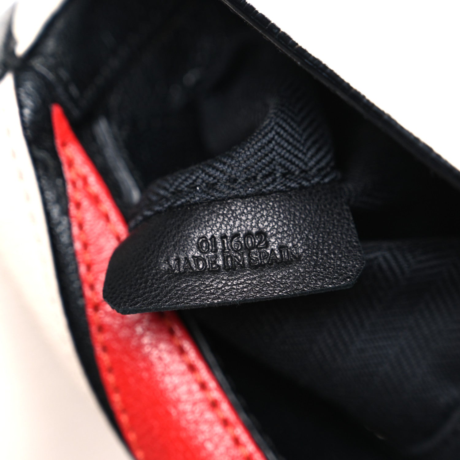 Loewe Calfskin Colorblock Medium Puzzle Bag White Red Black 7 of 14
