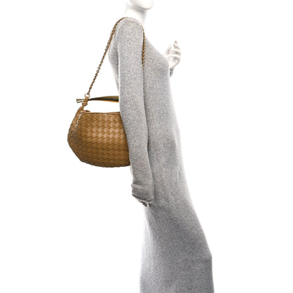 Bottega Veneta Nappa Intrecciato Sardine With Chain Bag Dark Praline 3 of 11