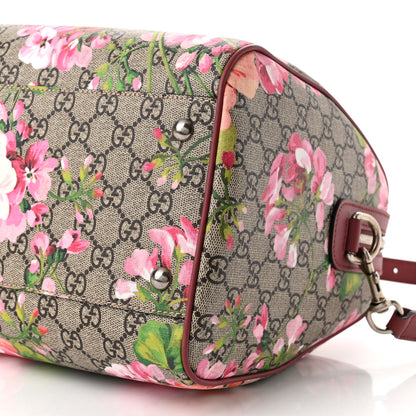Gucci GG Supreme Monogram Blooms Medium Boston Beige Multicolor Dry Rose 10 of 10