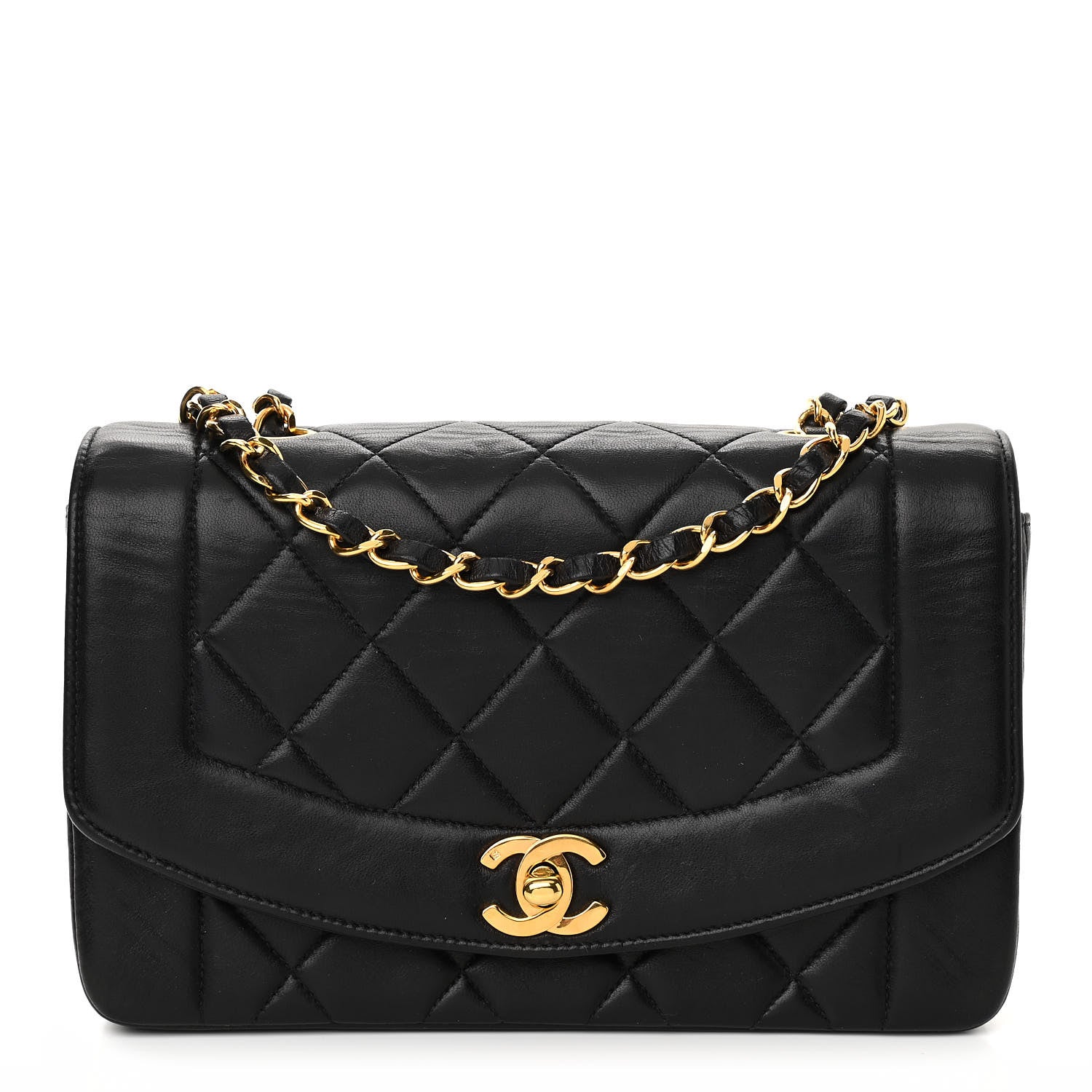 Chanel Lambskin Quilted Small Single Flap Black 1 of 13