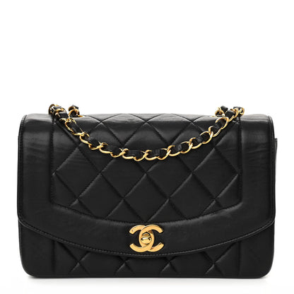 Chanel Lambskin Quilted Small Single Flap Black 1 of 13