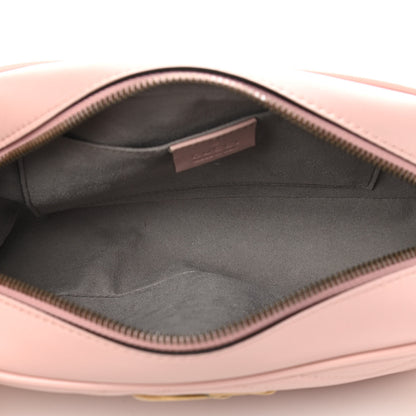 Gucci Calfskin Matelasse Small GG Marmont Chain Shoulder Bag Perfect Pink 5 of 12