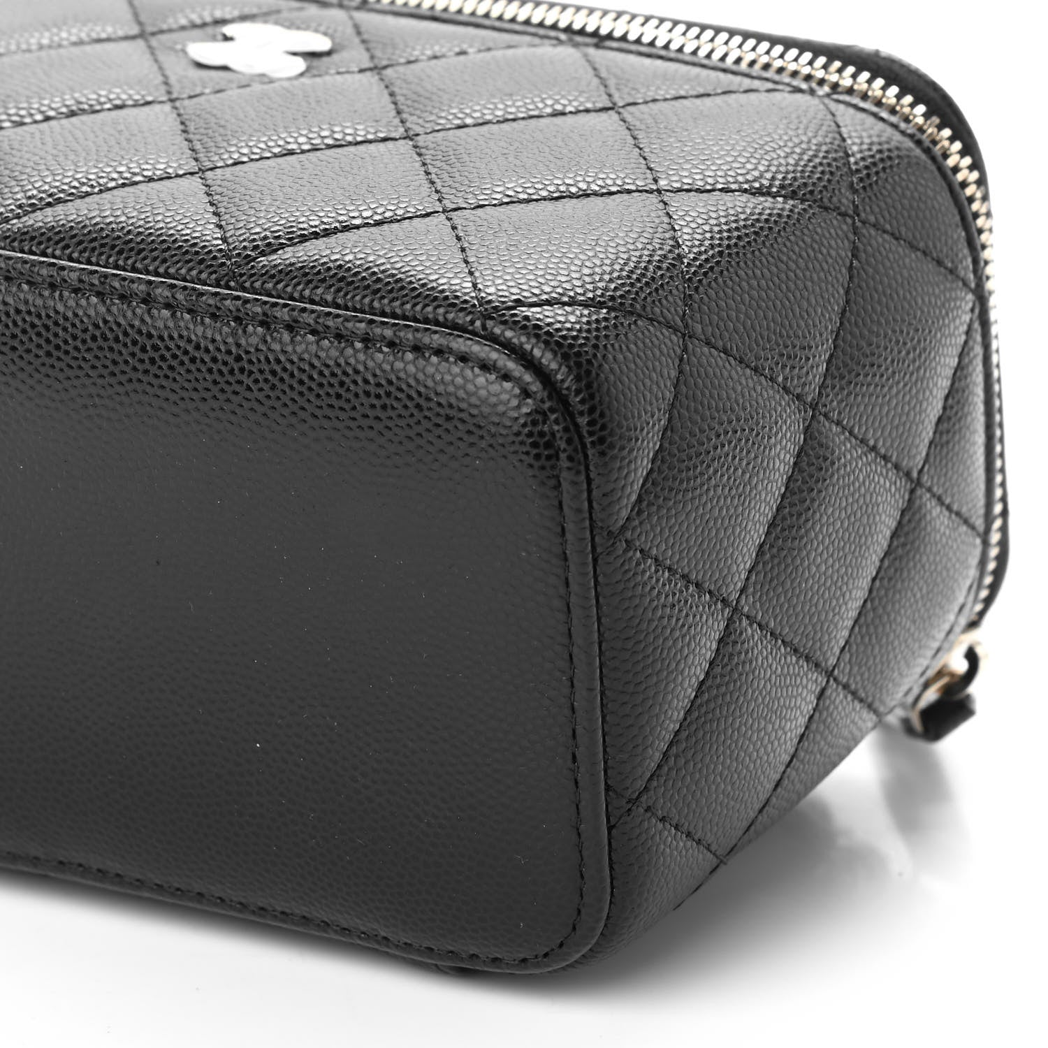 Chanel Caviar Quilted Small Vanity Case With Chain Black 9 of 9