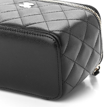 Chanel Caviar Quilted Small Vanity Case With Chain Black 9 of 9