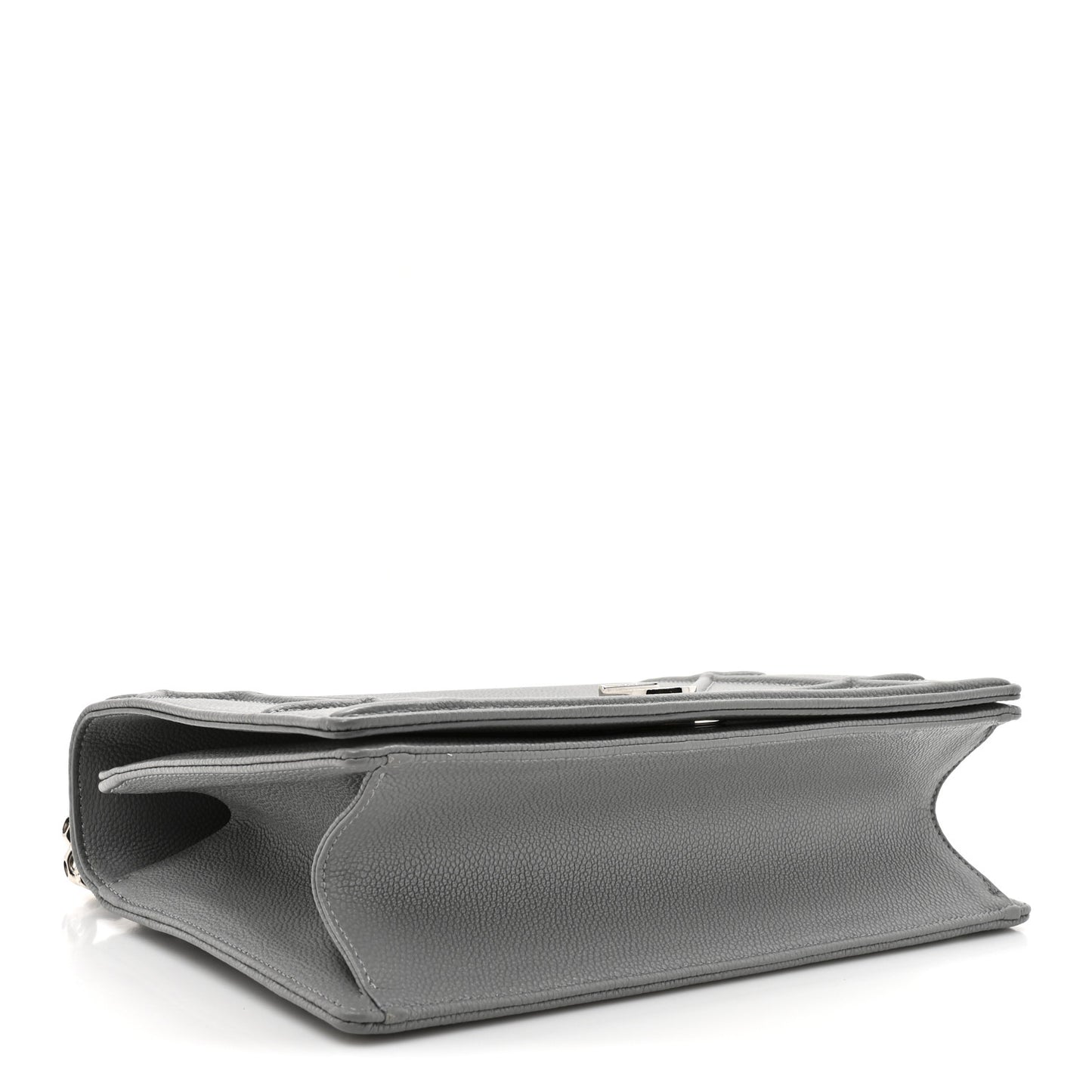 Grained Calfskin Medium Diorama Flap Bag Gris