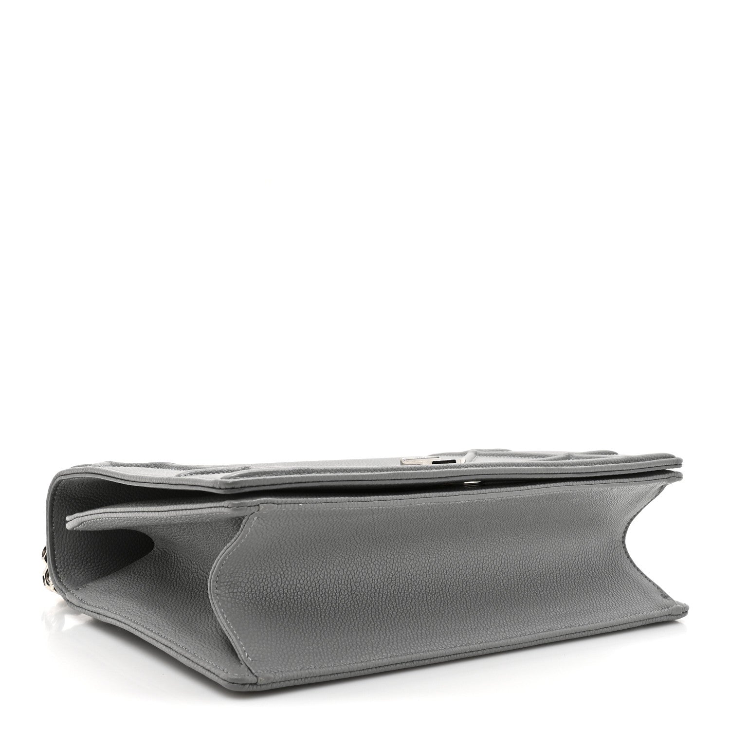 Christian Dior Grained Calfskin Medium Diorama Flap Bag Gris 4 of 11