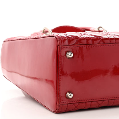 Christian Dior Patent Cannage Large Lady Dior Red 8 of 11