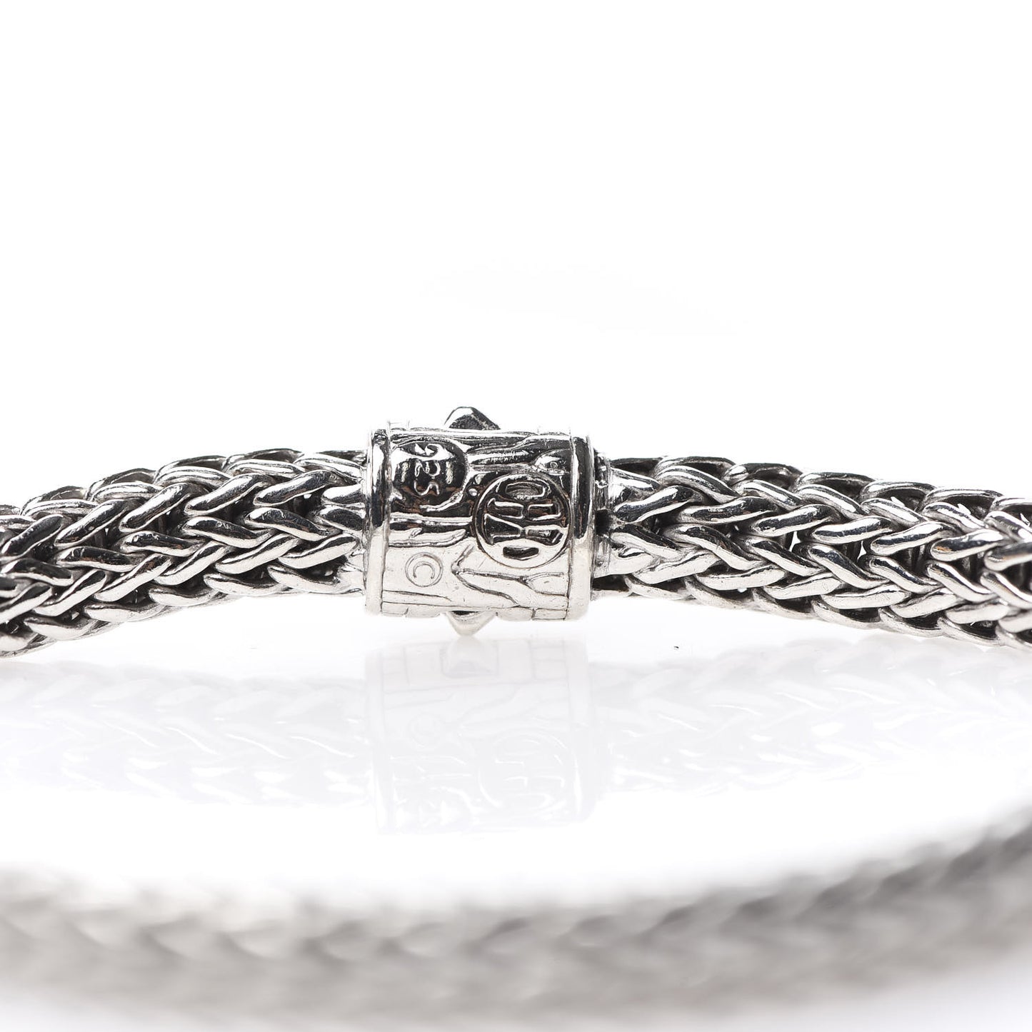 Sterling Silver Diamond 6.5mm Classic Chain Bracelet