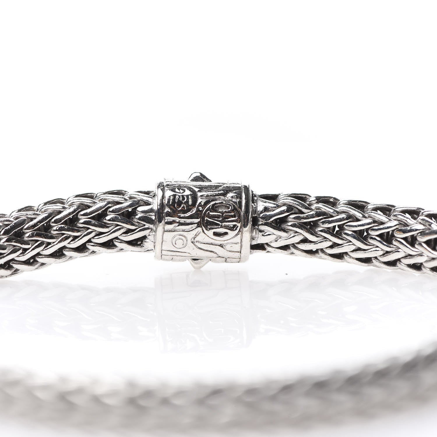 John Hardy Sterling Silver Diamond 6.5mm Classic Chain Bracelet 4 of 4