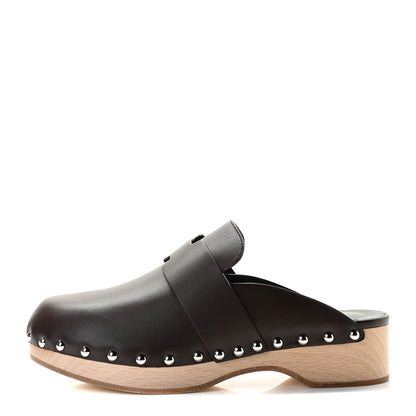Hermes Calfskin Calya Mules 36 Cafe 1 of 9