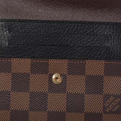 Louis Vuitton Damier Ebene Normandy Compact Wallet Black 7 of 7
