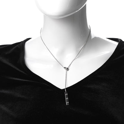 Cartier 18K White Gold LOVE Lariat Necklace 2 of 5
