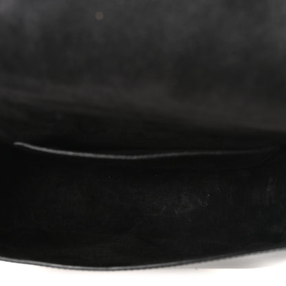 Celine Smooth Calfskin Cuir Triomphe Folco Crossbody Bag Black 5 of 9