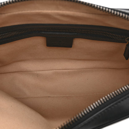 Gucci Calfskin Matelasse Mens GG Marmont Belt Bag 80 32 Black 5 of 10