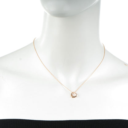 Tiffany 18K Rose Gold Elsa Peretti Open Heart Necklace 2 of 9