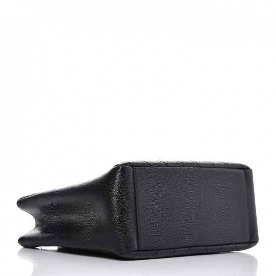 Caviar Quilted Grand Shopping Tote GST Black