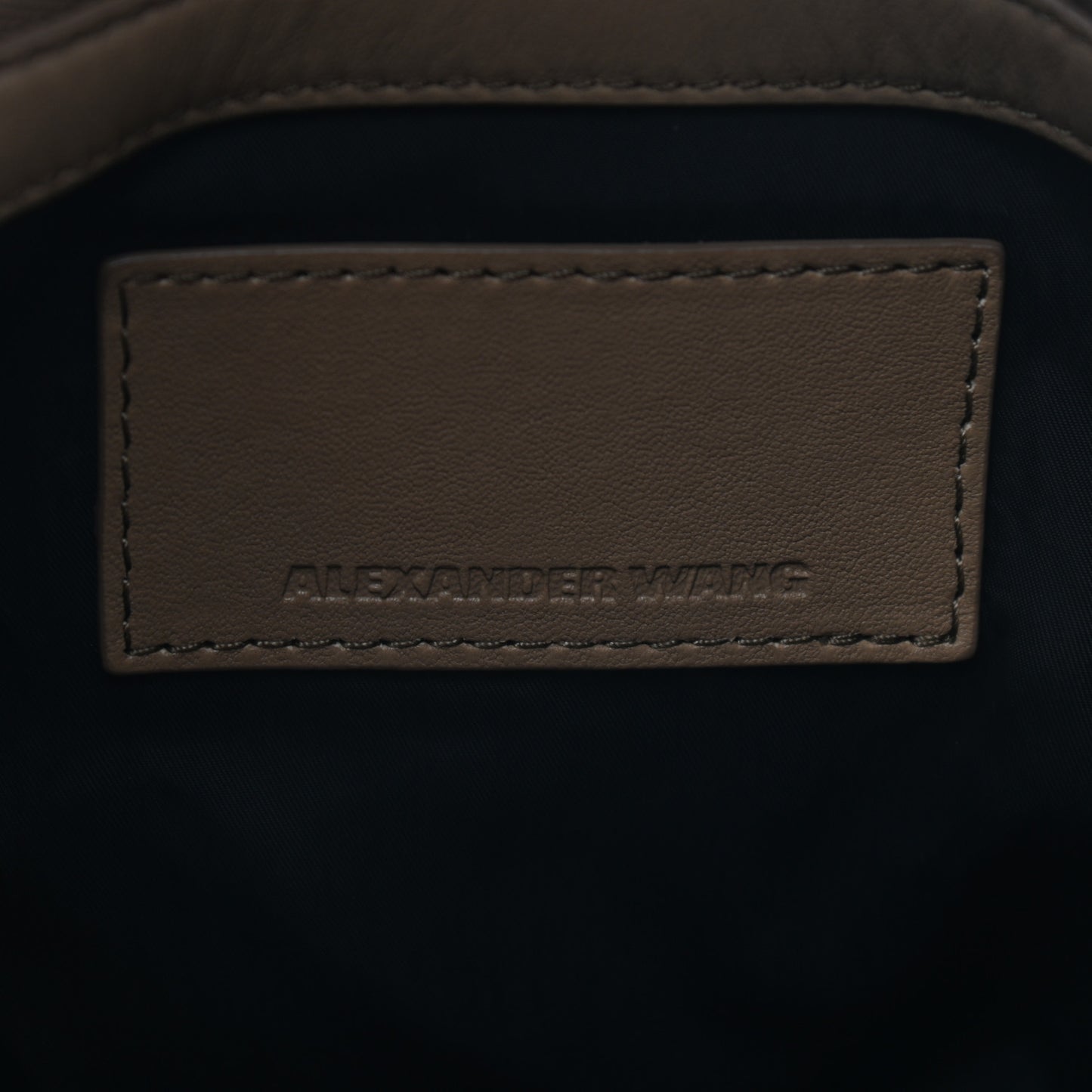 Lambskin Nylon Mini Marti Backpack Khaki