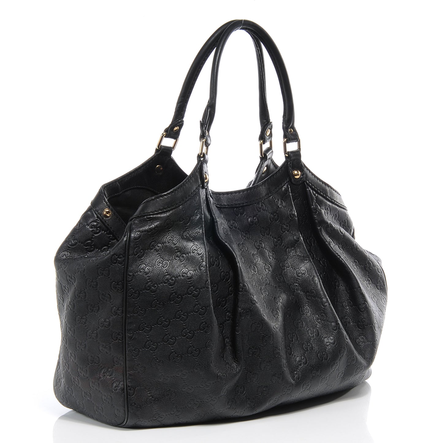 Guccissima Large Sukey Tote Black