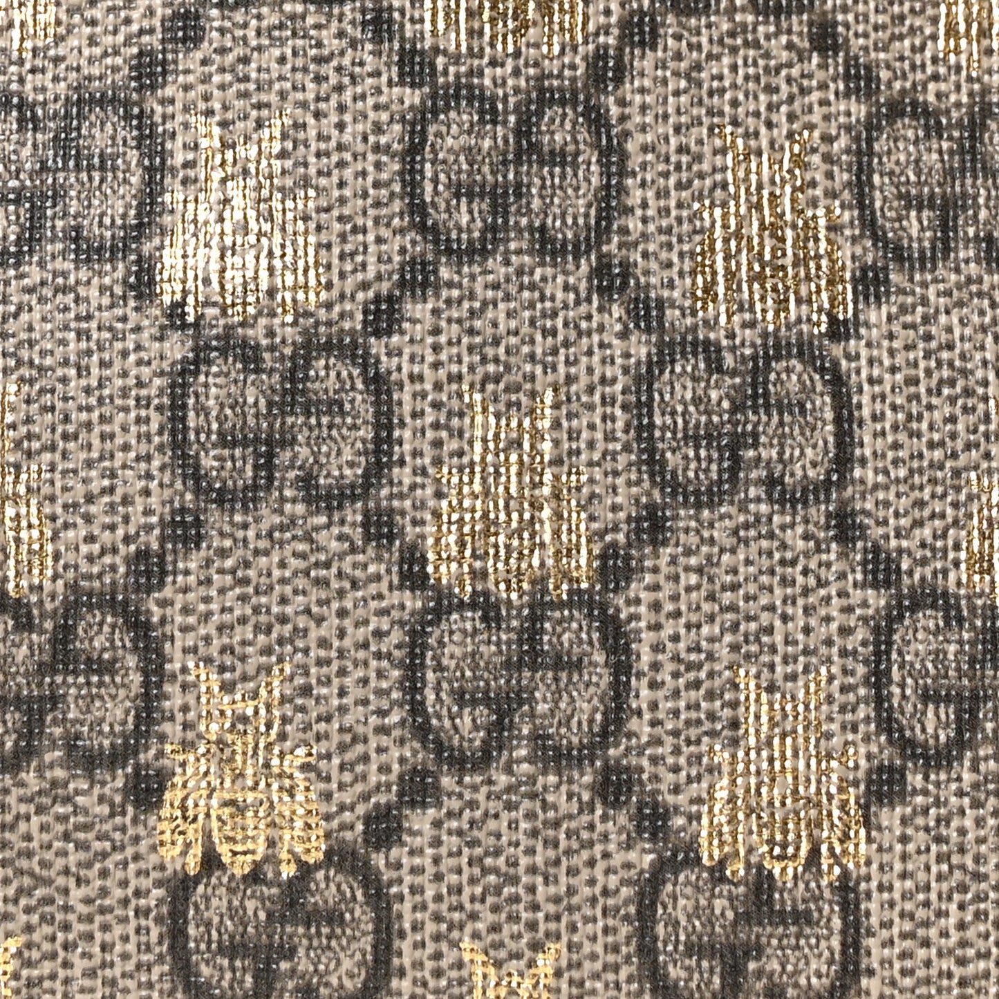 Soft GG Supreme Monogram Bees Small Crossbody Tote Beige Oro Black