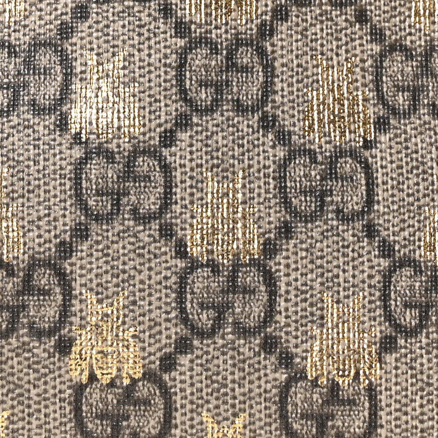 Gucci Soft GG Supreme Monogram Bees Small Crossbody Tote Beige Oro Black 8 of 10