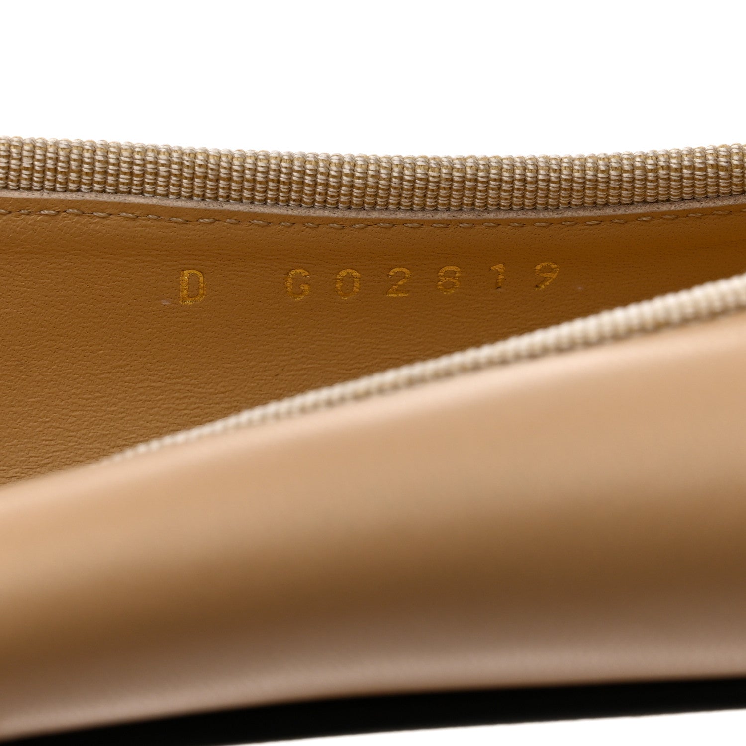 Chanel Lambskin Cap Toe CC Ballerina Flats 36 Beige Black 6 of 9