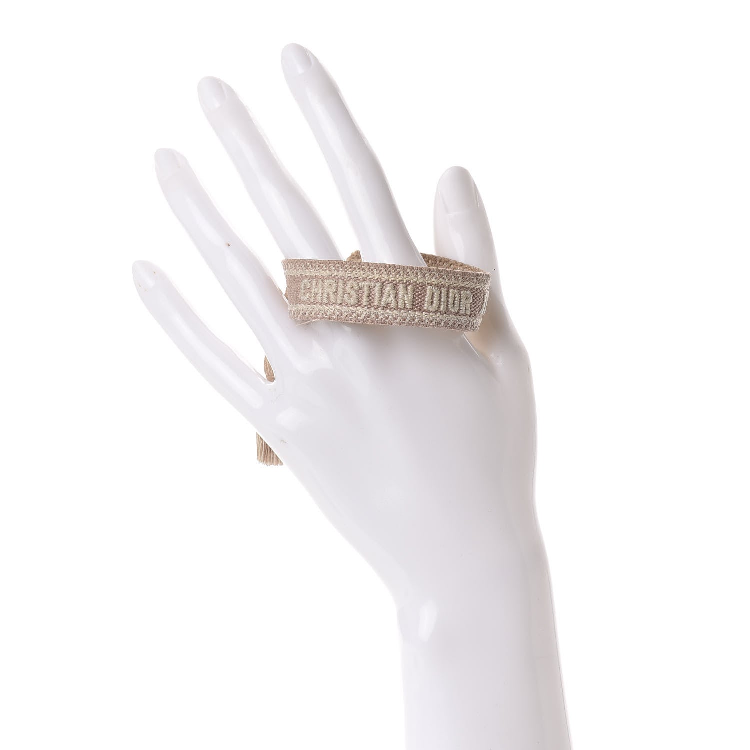 Christian Dior Woven Cotton J'Adior Friendship Bracelet Nude 2 of 4