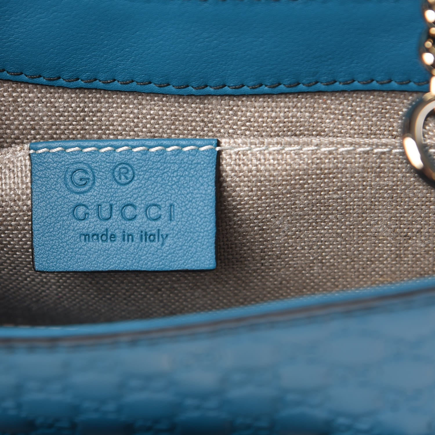 Gucci Microguccissima Mini Emily Shoulder Bag Deep Cobalt 6 of 10