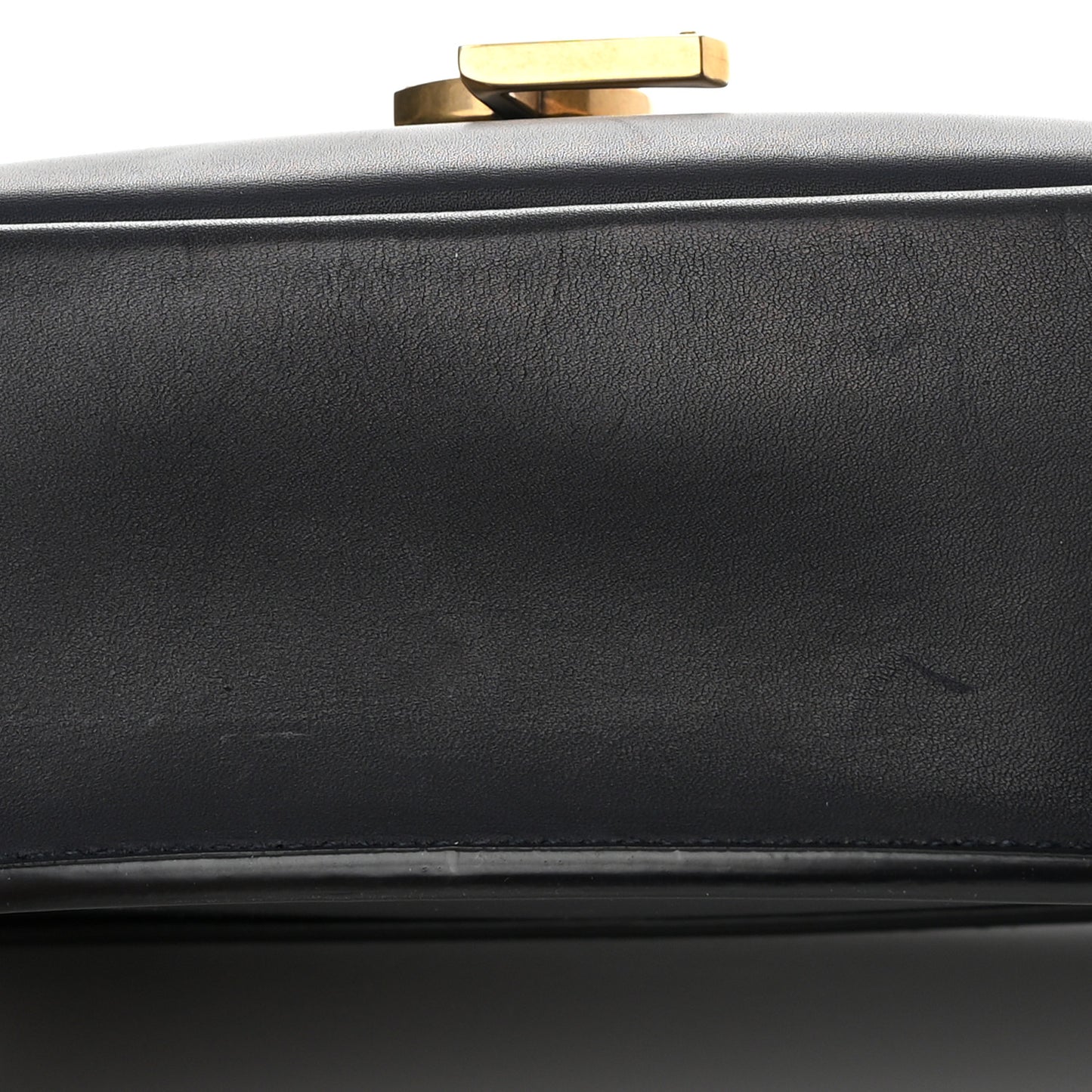 Smooth Calfskin Monogram Medium Kaia Satchel Deep Marine