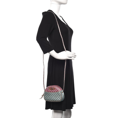 Gucci Laminated Nappa Trapuntata Mini Zumi Dome Shoulder Bag Rosa Lago Rame 2 of 10
