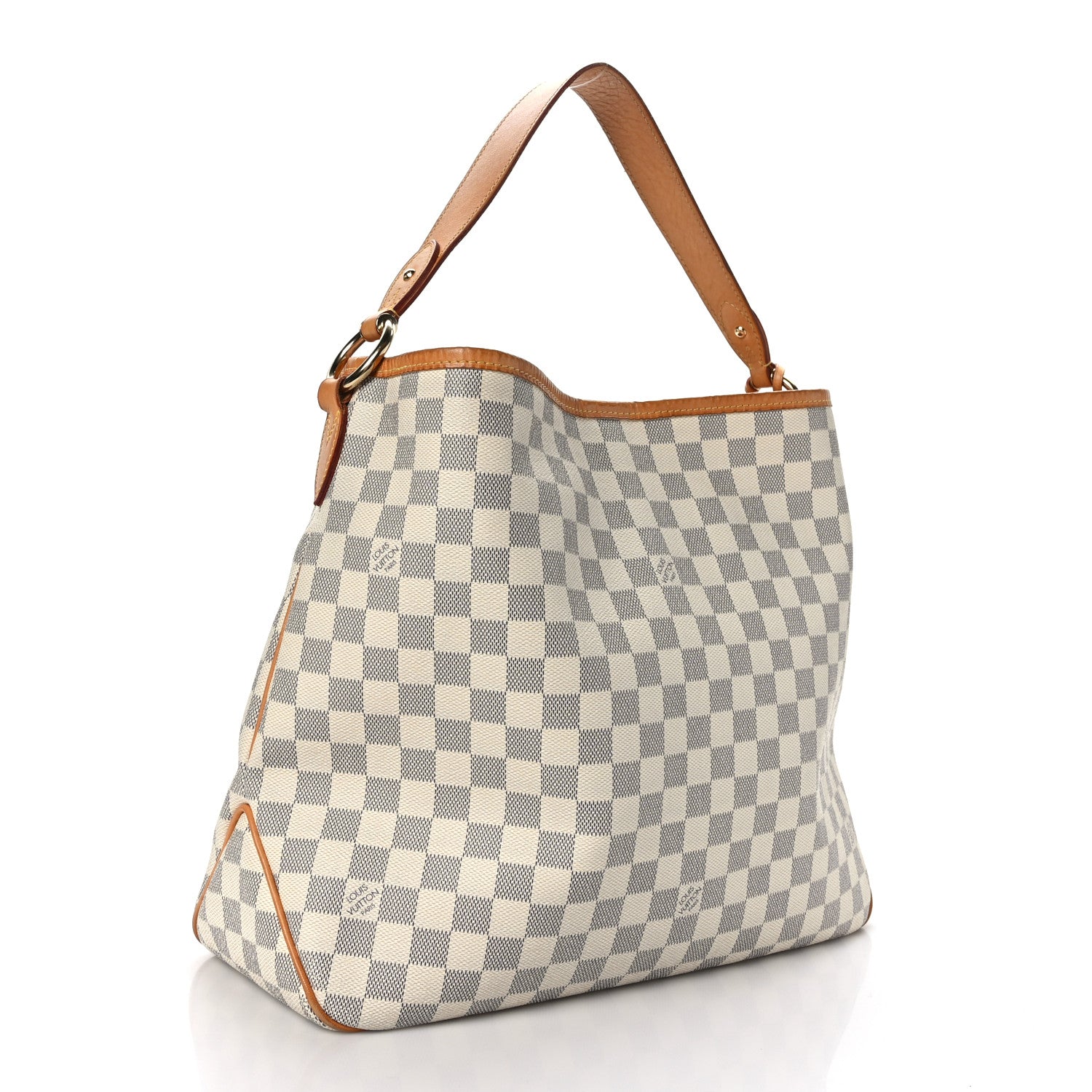 Louis Vuitton Damier Azur Delightful MM Rose Ballerine 2 of 8