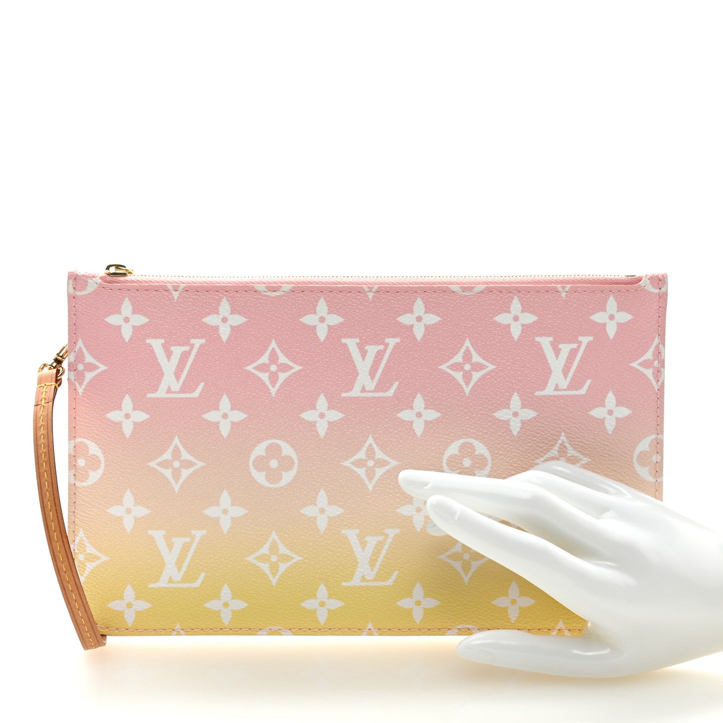 Monogram By The Pool Neverfull MM Pochette Light Pink