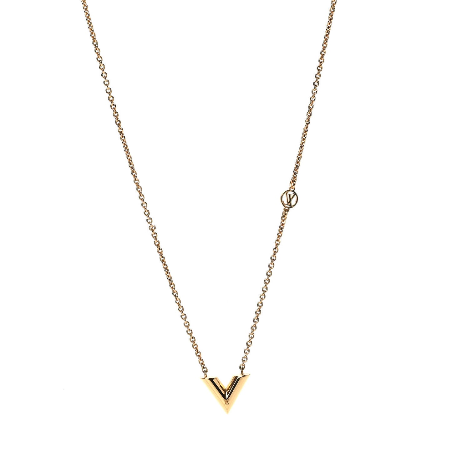 Brass Essential V Necklace Gold