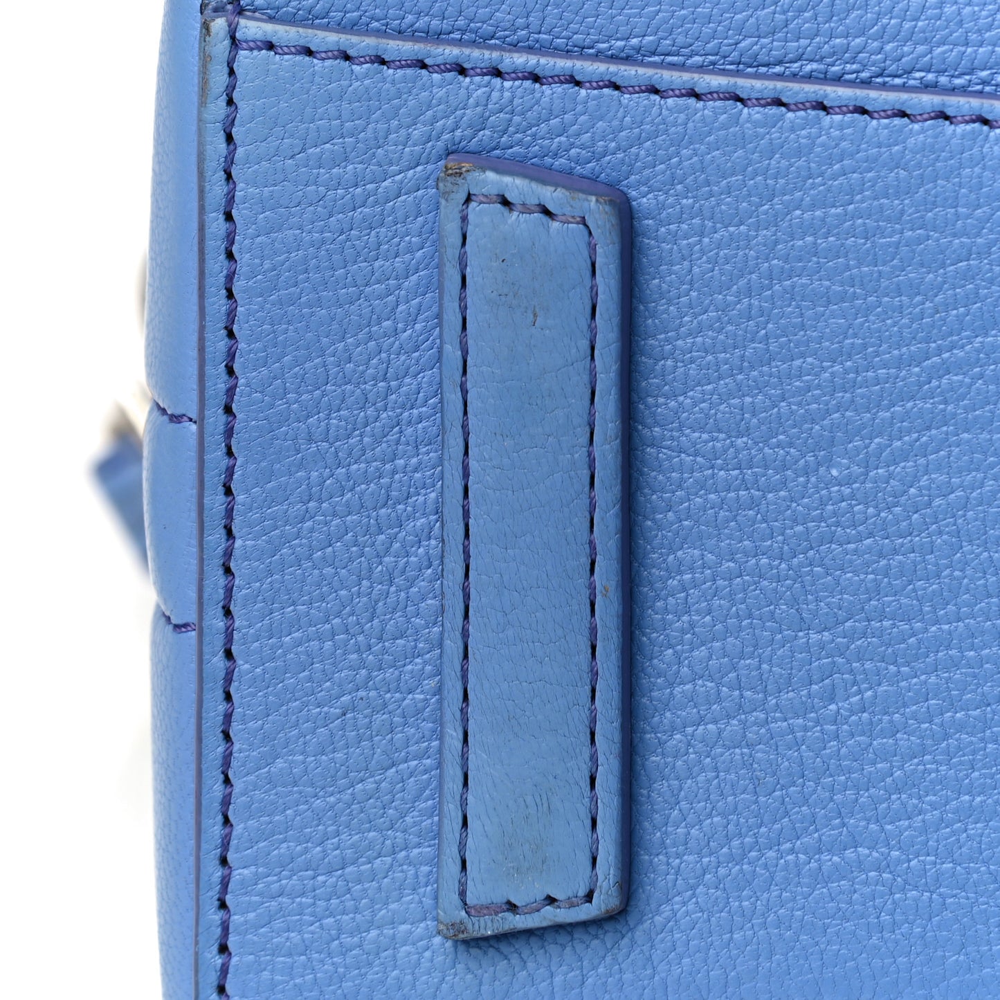 Sugar Goatskin Mini Antigona Blue