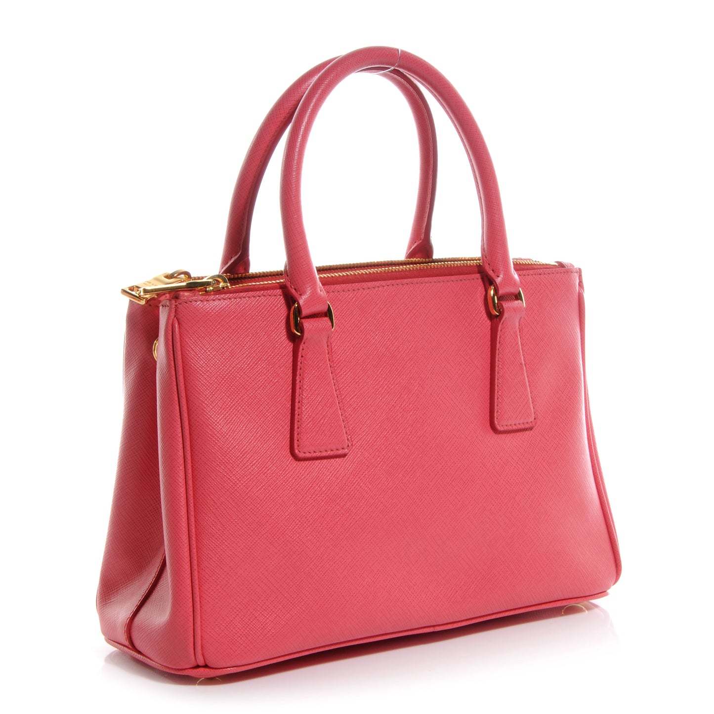 Saffiano Lux Leather Mini Tote Peonia