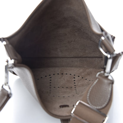 Hermes Taurillon Clemence Evelyne III PM Etoupe 5 of 11