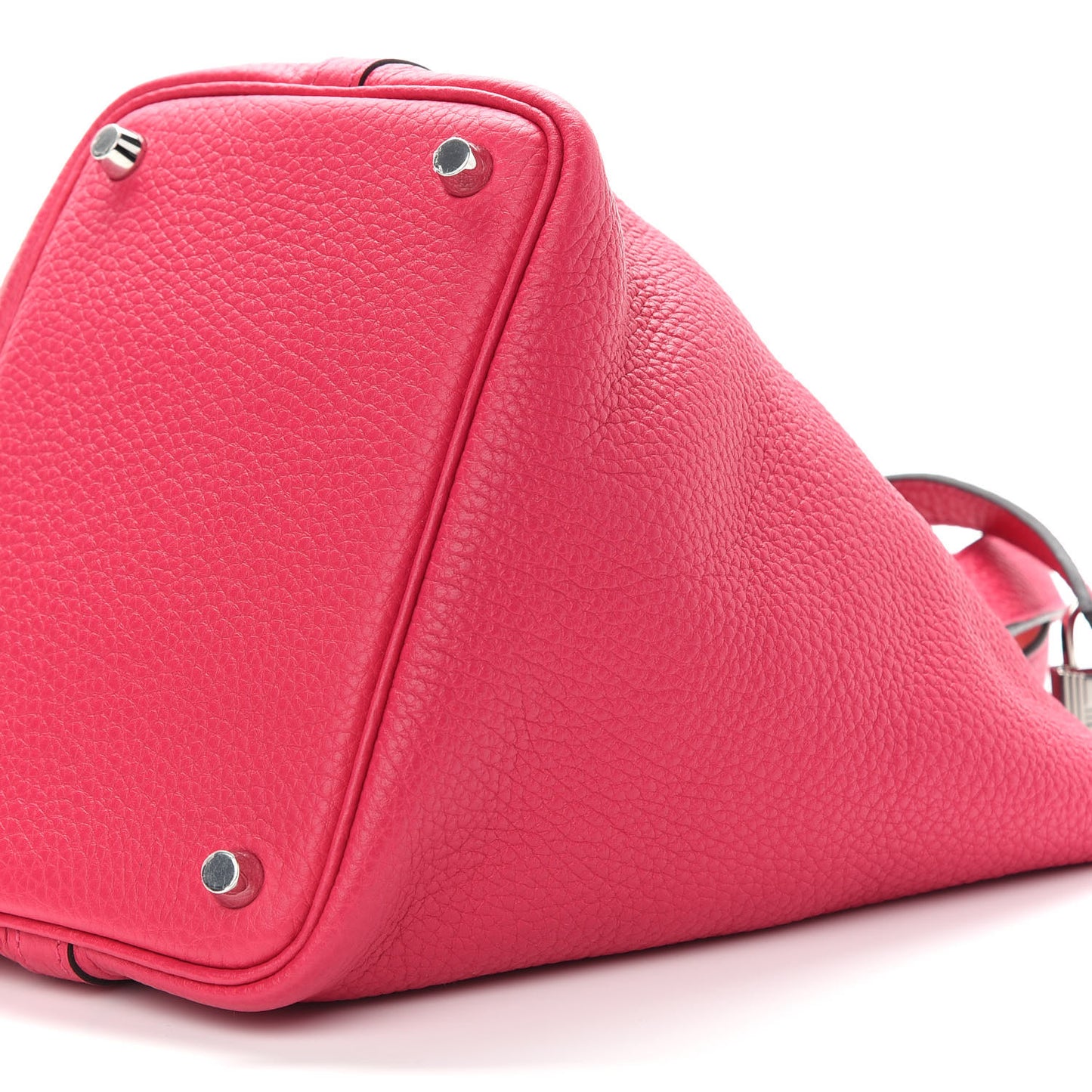 Taurillon Clemence Swift Eclat Picotin Lock 18 PM Rose Mexico Rouge De Coeur