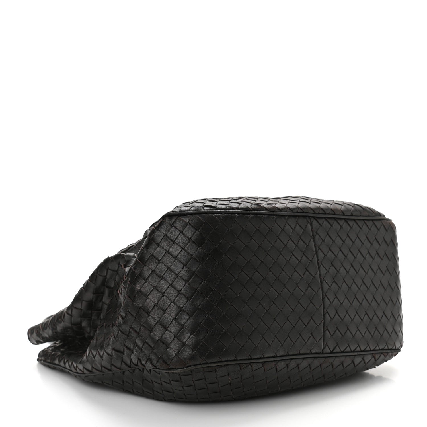 Bottega Veneta Nappa Intrecciato Embroidered Lace Shoulder Bag Black 4 of 12