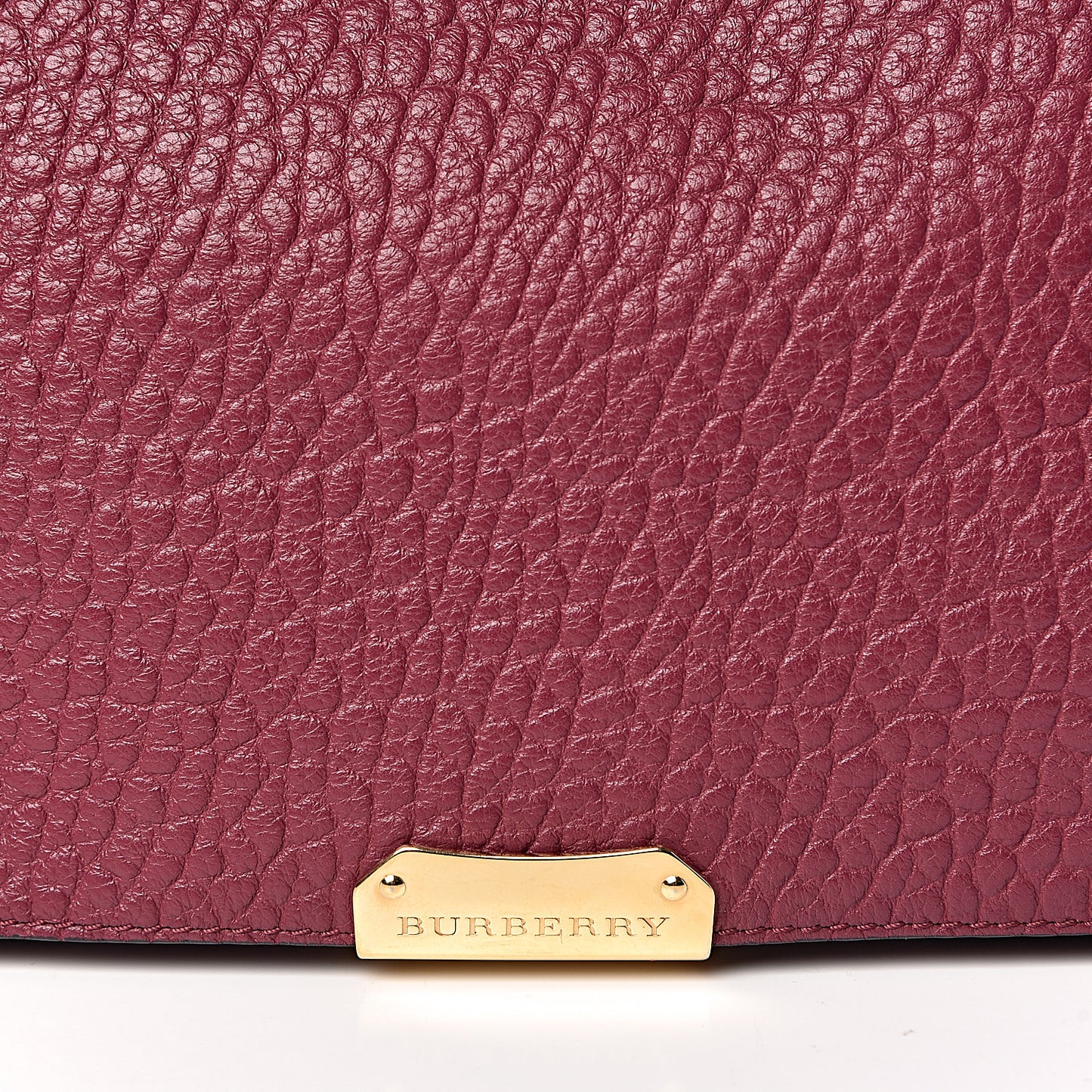 Signature Grain Medium Mildenhall Crossbody Bag Dark Plum