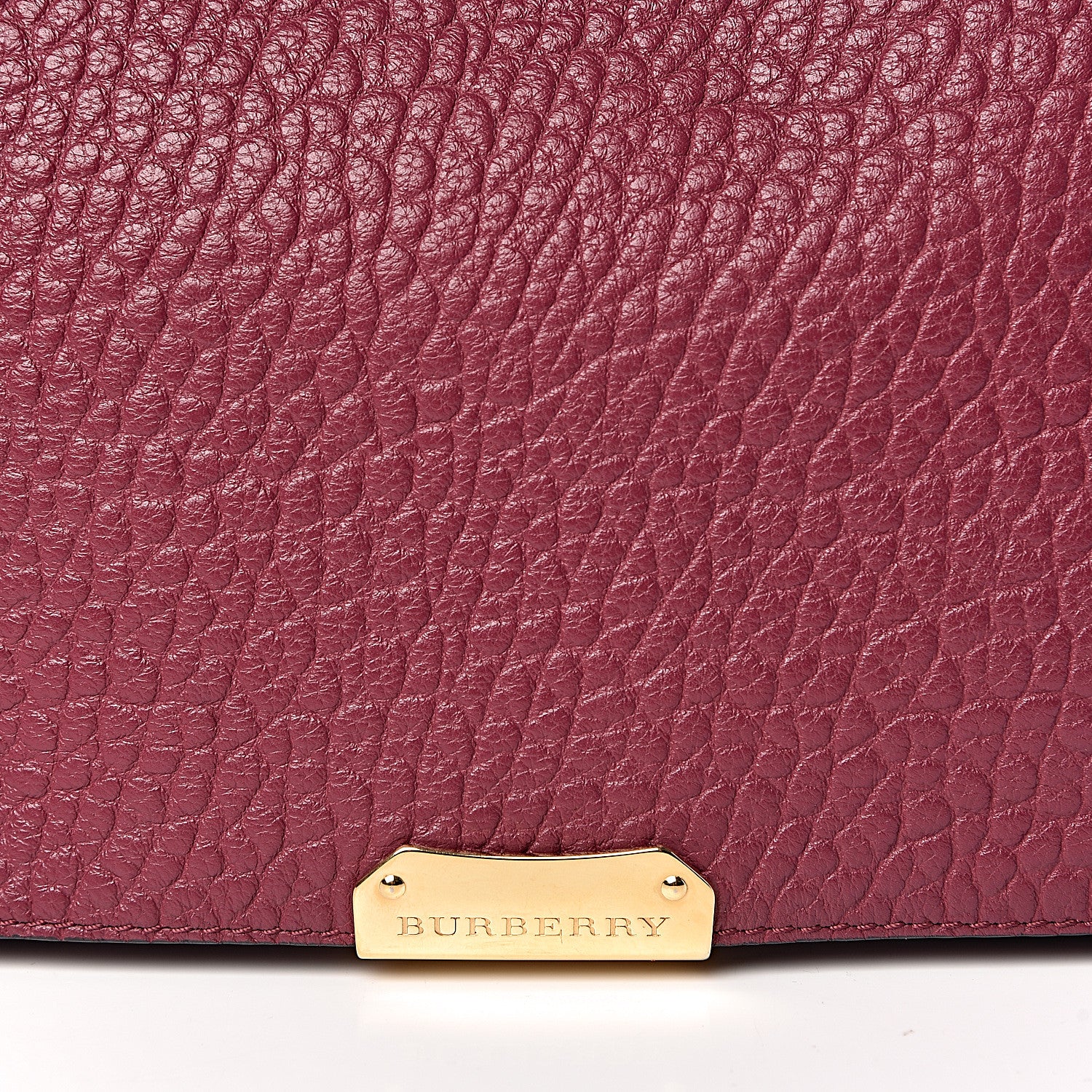Burberry Signature Grain Medium Mildenhall Crossbody Bag Dark Plum 9 of 12